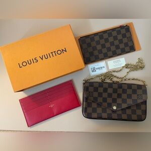 Louis Vuitton Felicie Pochette - Damier Ebene Canvas